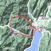 Mapa Lago di Garda – Ponale Belvedere Loop from Nago-Torbole